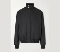 Logo-Jacquard Padded Ripstop Blouson Jacket