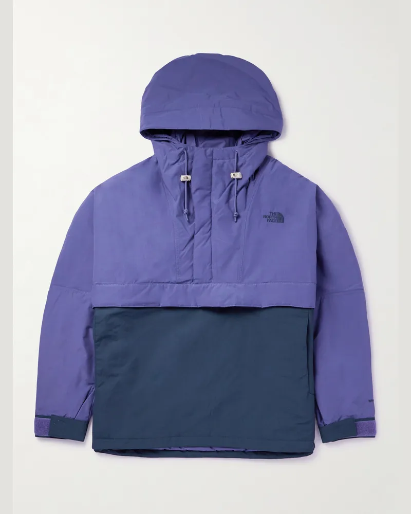 The North Face 78 Low-Fi Hi-Tek Windjammer Kapuzenjacke aus wattiertem WindWall™ Ripstop und Shell mit kurzem Reißverschluss und Logostickerei Lila