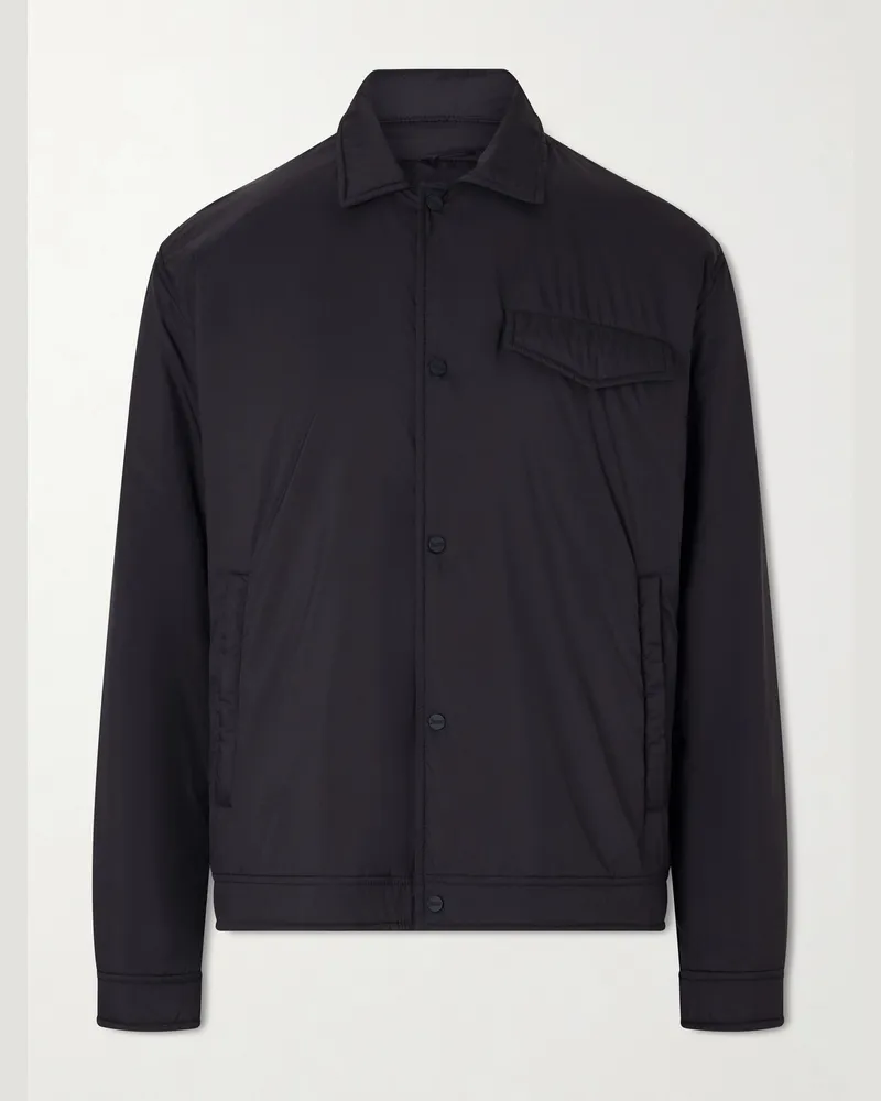 Herno Zip-Up Shell Jacket Blue