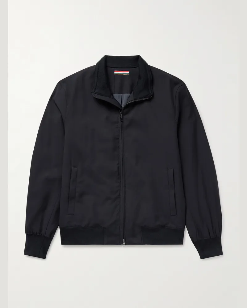 Orlebar Brown Alvaro Merino Wool Jacket Blue