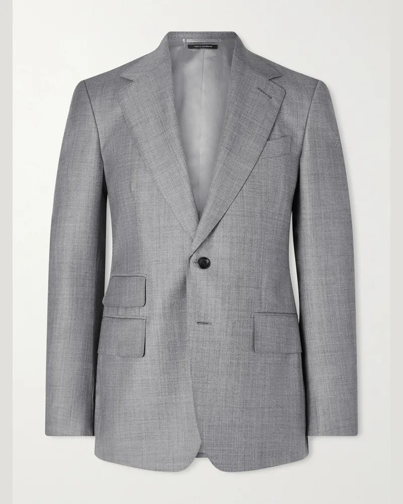 Tom Ford Shelton Sakko aus 110s-Wolle Grau