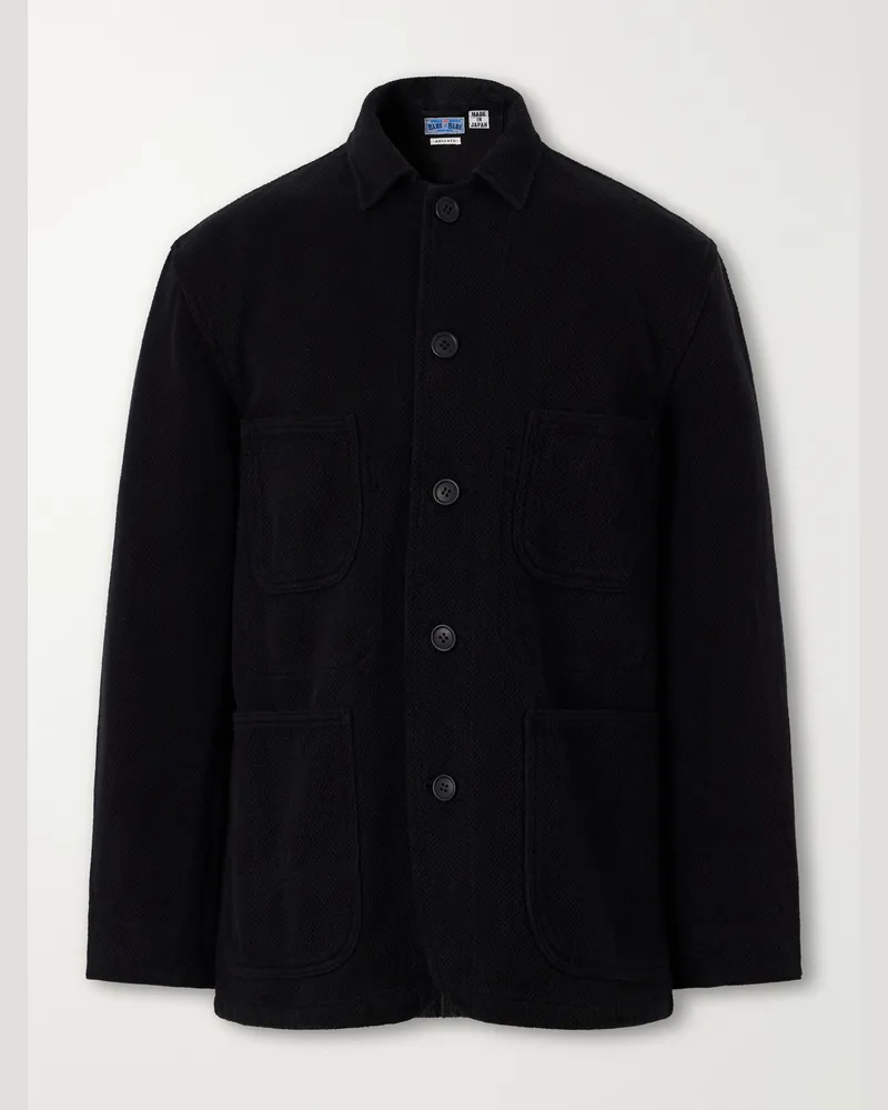 Blue Blue Japan Coverall Cotton-Sashiko Jacket Black