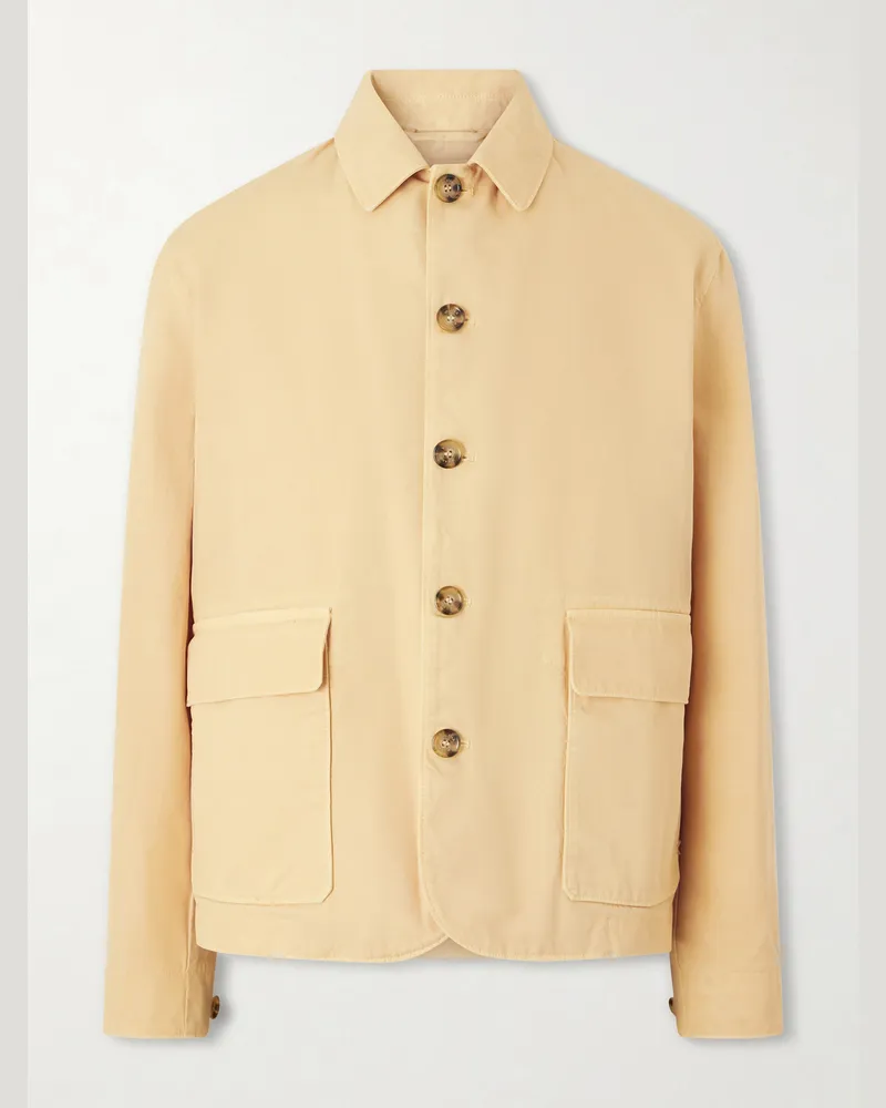 Valstar Cotton-Canvas Field Jacket Yellow