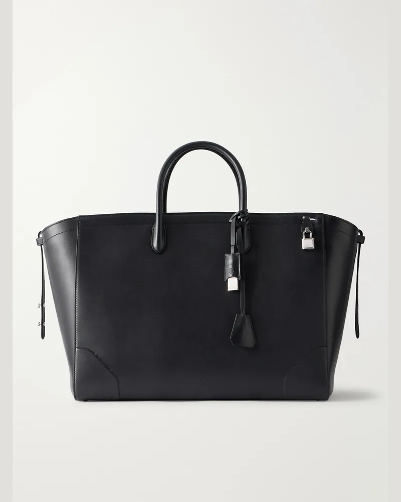 Dunhill Century 45 Leather Weekend Bag Black