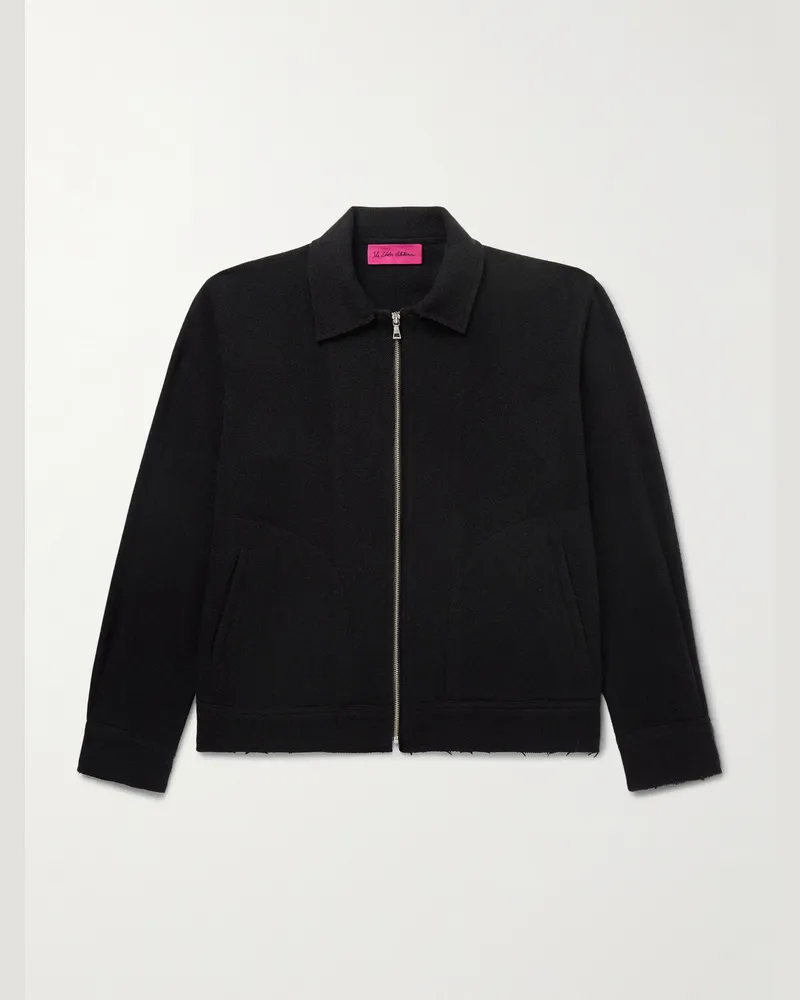 The Elder Statesman Decon Jacke aus Kaschmir Schwarz