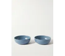Bilancia Set aus zwei großen Schalen aus glasierter Keramik