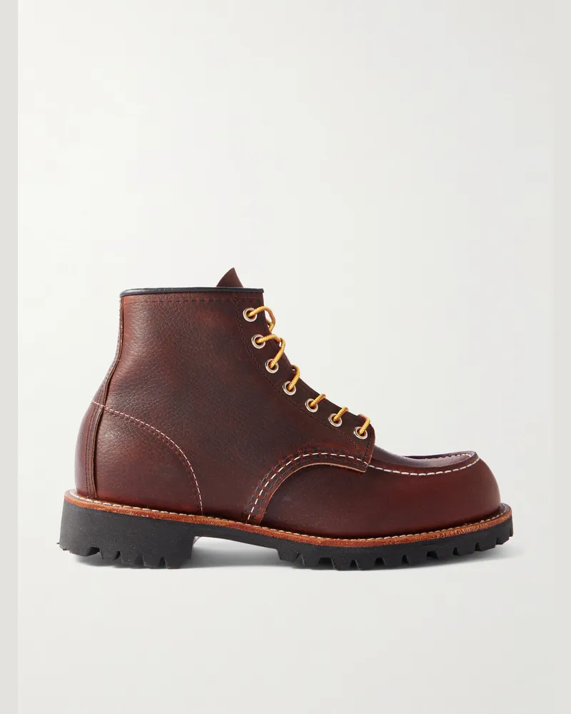 Red Wing Shoes 8146 Roughneck Schnürstiefel aus vollnarbigem Leder Braun