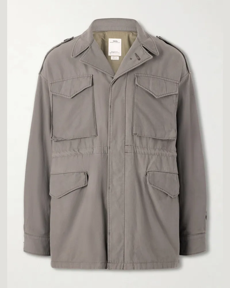 Visvim Achse Cotton-Blend Field Jacket Green