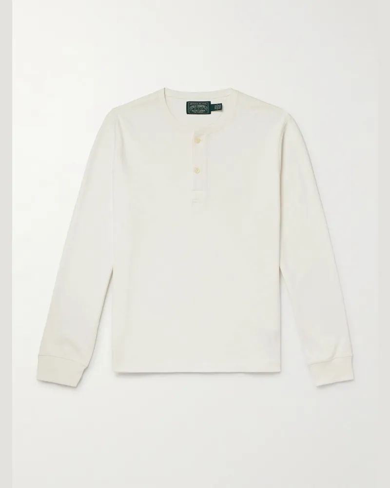 Ralph Lauren Polo Country Henley Shirt aus Baumwoll-Jersey Neutral