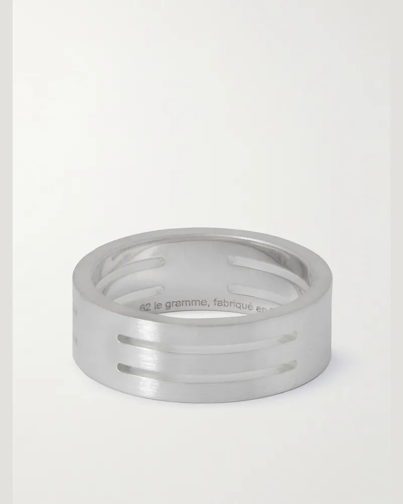 Le Gramme Le 7g Punched Ribbon Ring aus recyceltem Sterlingsilber Silber