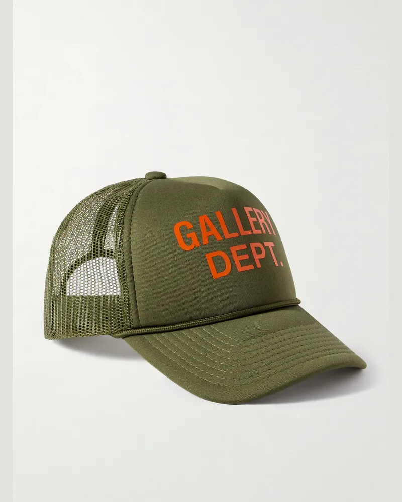 GALLERY DEPT. Logo-Print Foam and Mesh Trucker Cap Green