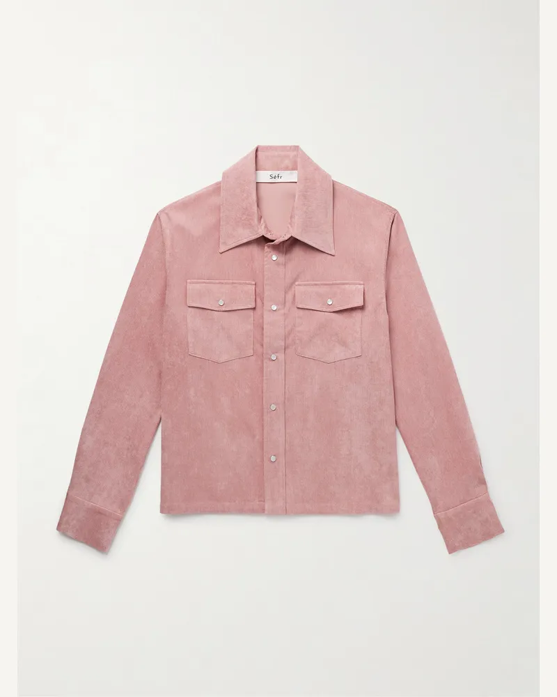 Séfr Maurice Hemdjacke aus Cord Pink