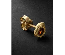 Iman einzelner Ohrstecker aus Gold mit Diamant