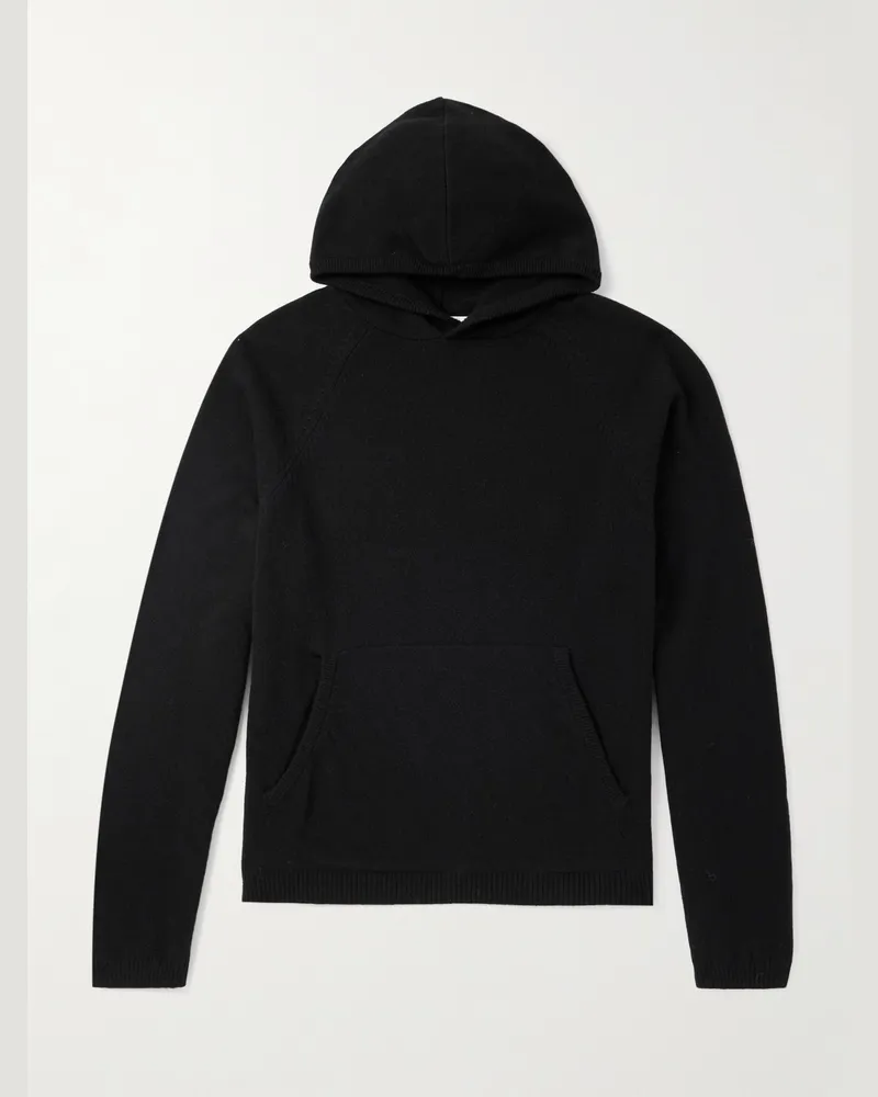 Our Legacy Cherub Merino Wool Hoodie Black