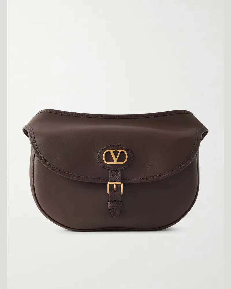 Valentino Garavani Antibes Leather Belt Bag Brown