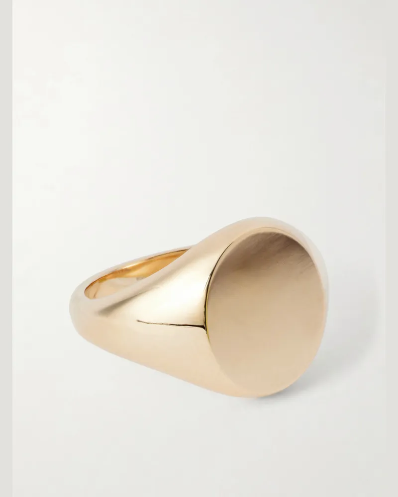 Deakin & Francis 9-Karat Gold Oval Signet Ring Gold