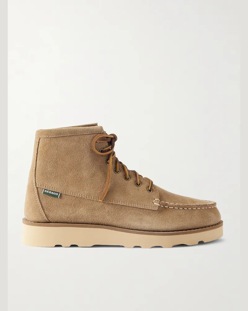 Sebago Tala Stiefel aus Veloursleder Neutral