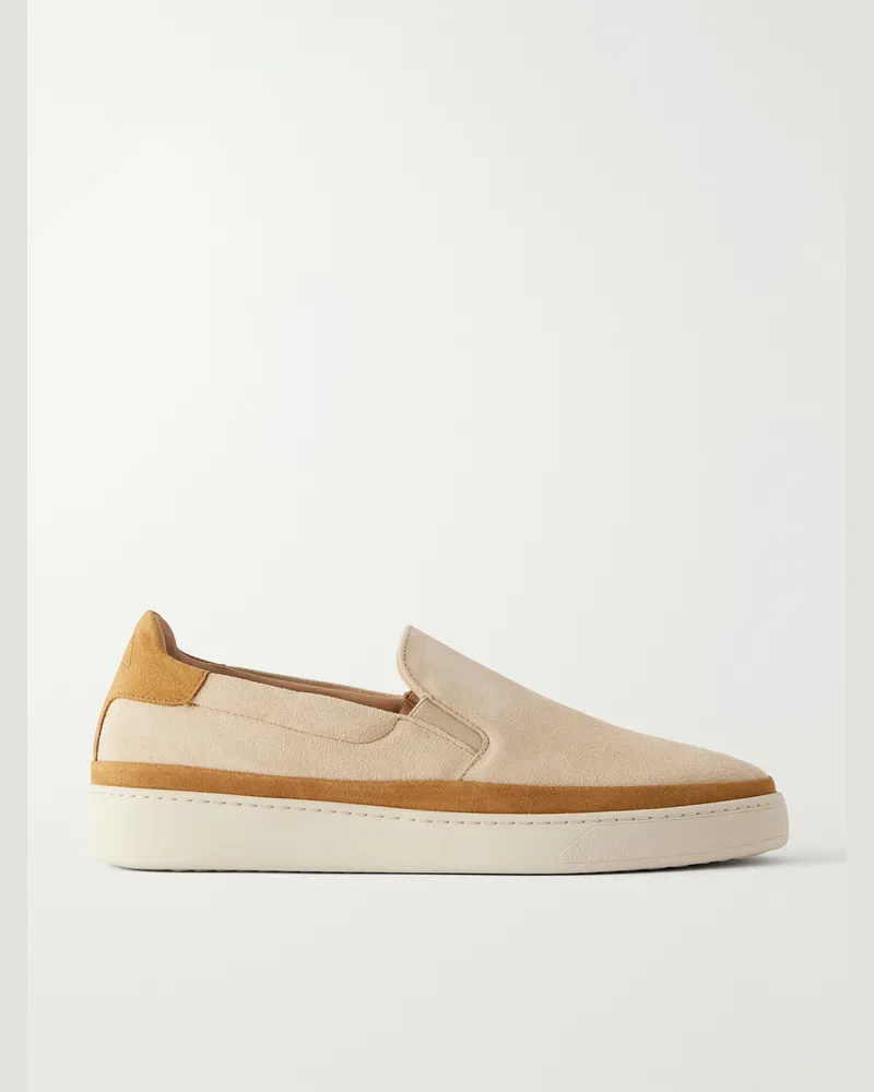 MULO Suede Slip-On Sneakers Neutrals