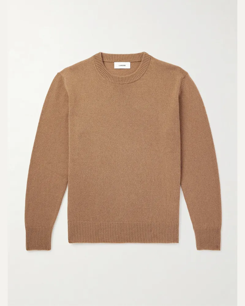 LARDINI Pullover aus einer Alpakawoll-Schurwollmischung Braun