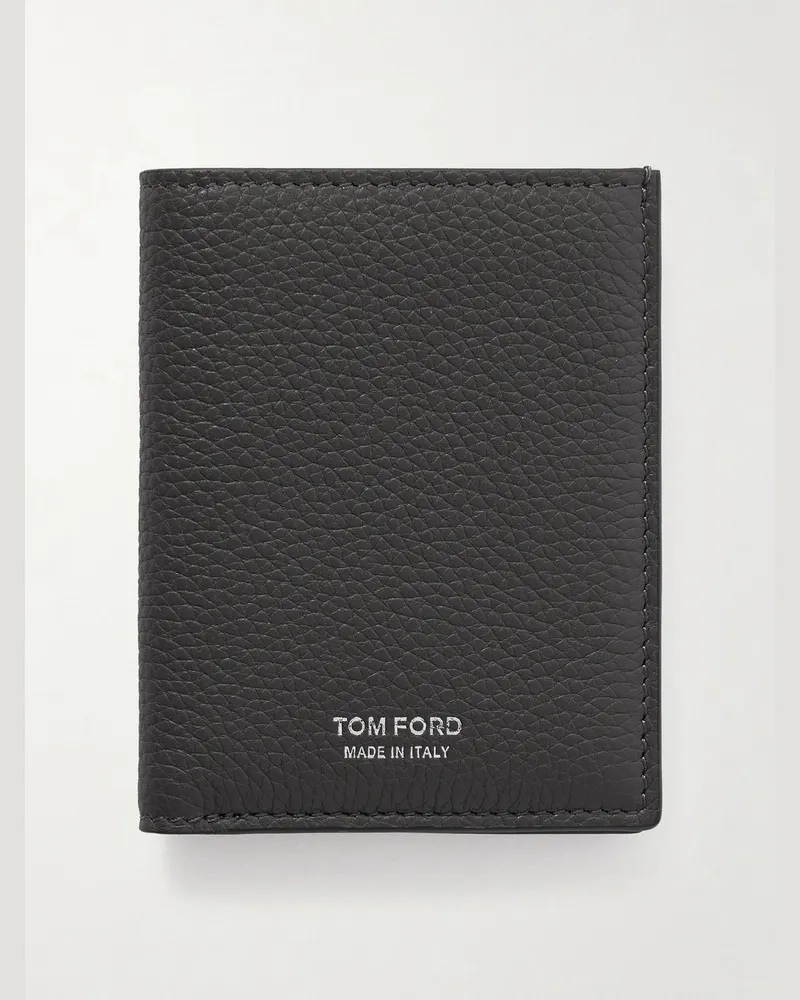 Tom Ford Full-Grain Leather Bifold Cardholder Black