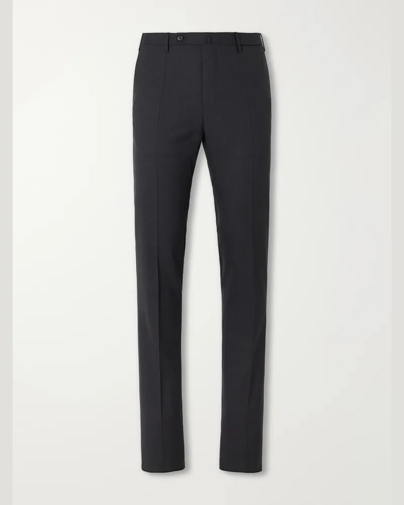 Slowear Straight-Leg Wool Suit Trousers Gray