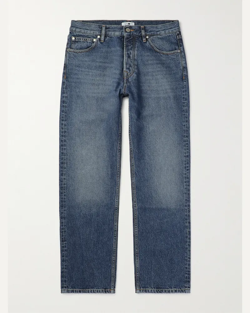 NN 07 Sonny 1847 gerade geschnittene Jeans Blau