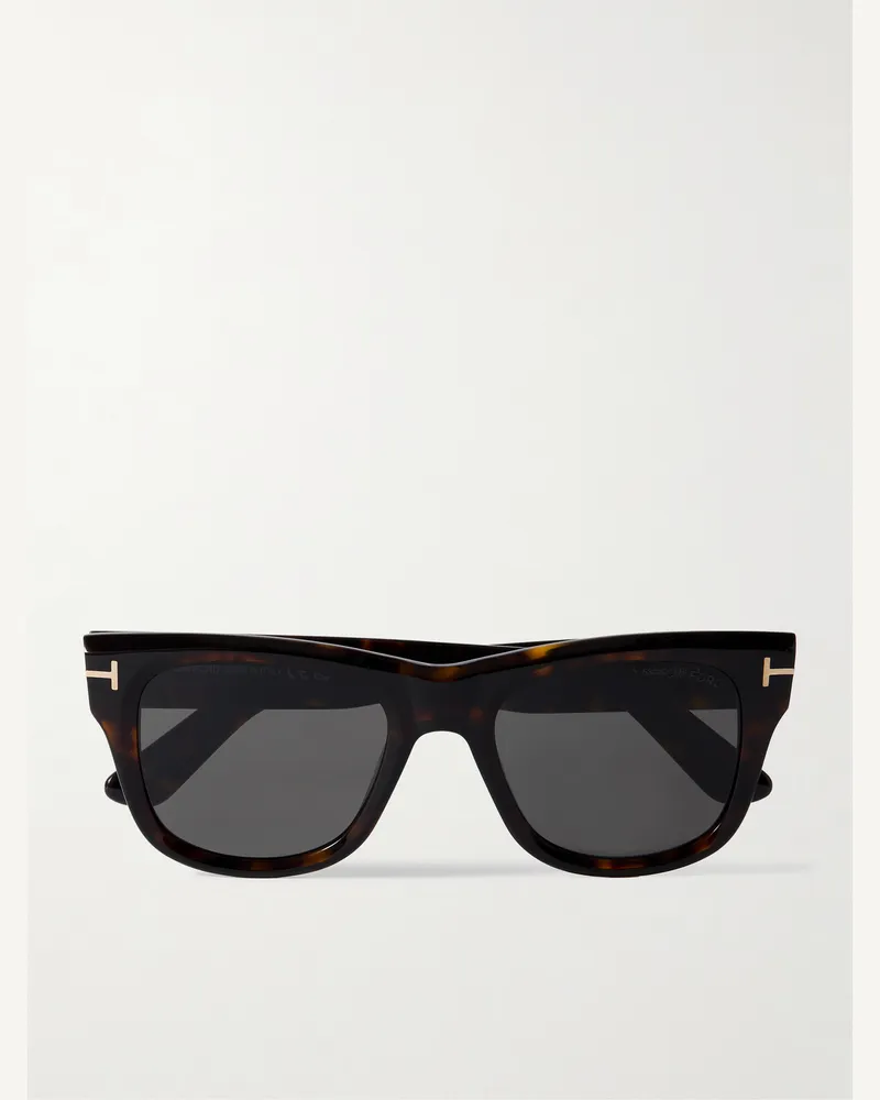 Tom Ford Finn Sonnenbrille mit D-Rahmen aus Azetat in Schildpattoptik Schwarz