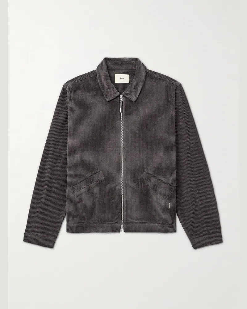 Folk Cotton-Corduroy Jacket Brown