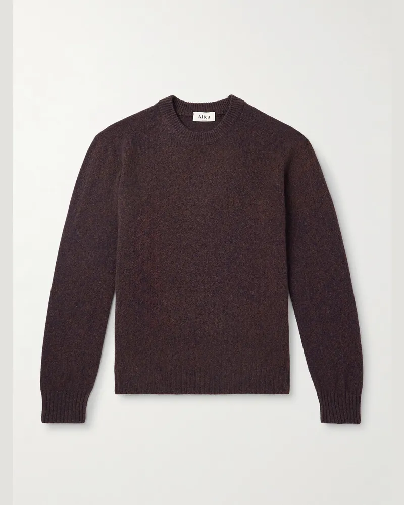 Altea Wool and Cashmere-Blend Sweater Brown