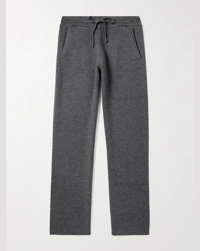 PIACENZA 1733 Straight-Leg Wool Trousers Gray