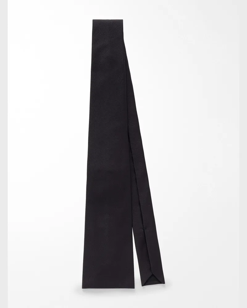 Celine 8 cm Silk-Twill tie Black