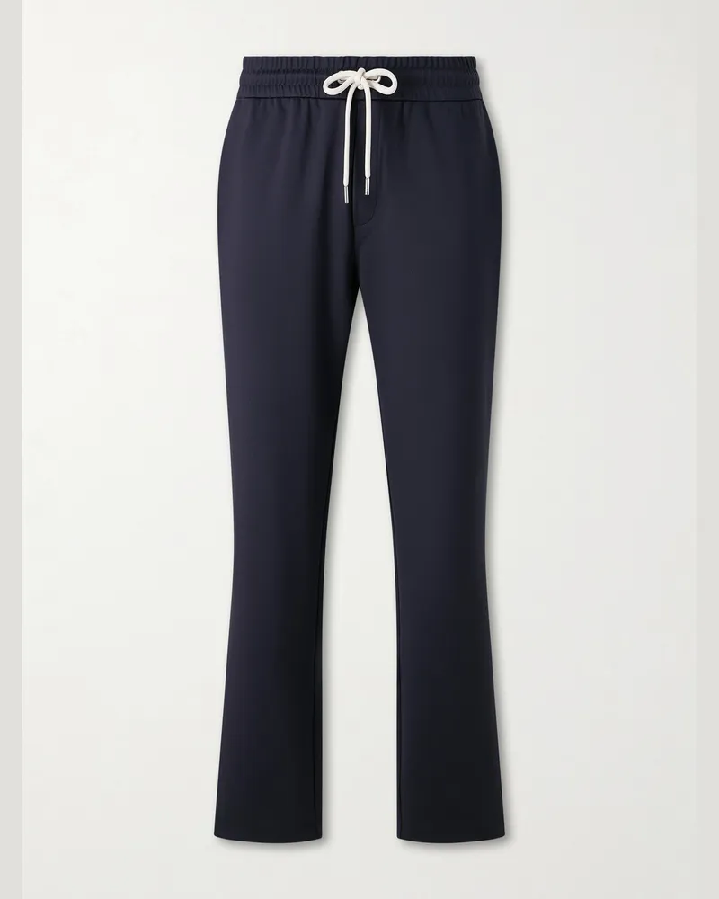 Moncler Tapered Jersey Sweatpants Blue