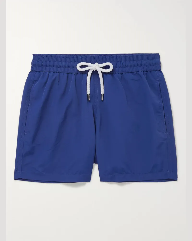 Frescobol Carioca Slim-Fit Short-Length Swim Shorts Blue