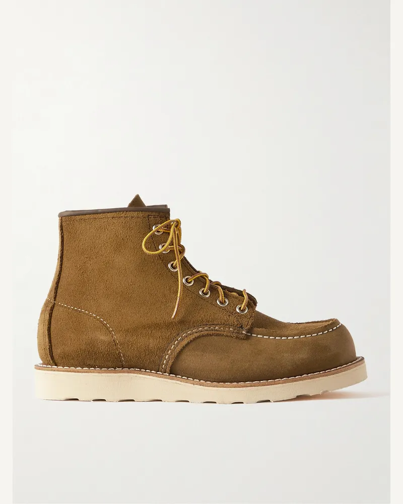 Red Wing Shoes 8881 Classic Moc Suede Boots Brown