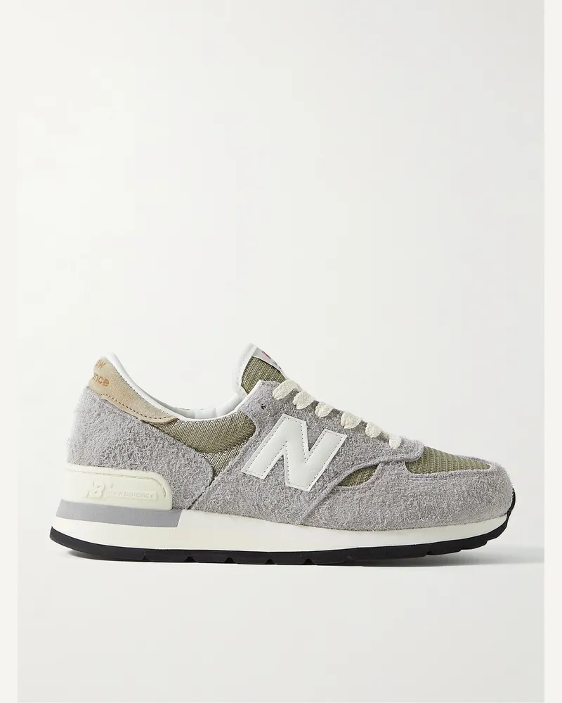 New Balance M990v1 Sneakers aus Veloursleder und Mesh Grau