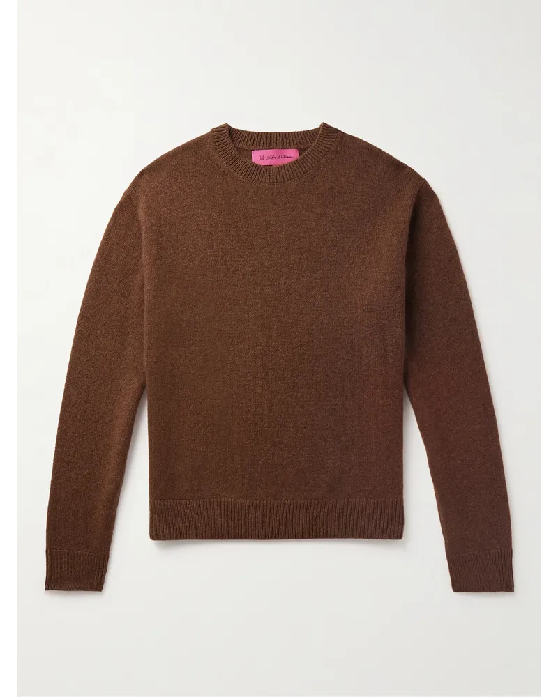 The Elder Statesman Pullover aus Kaschmir Braun