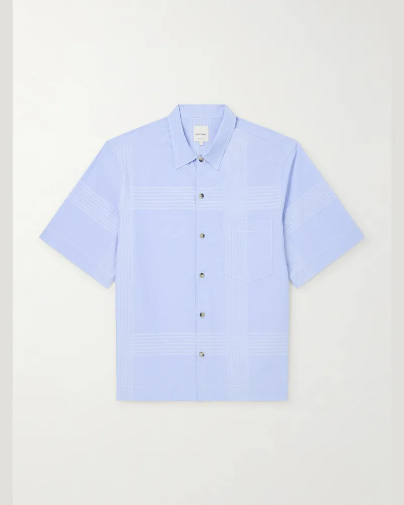 Paul Smith Kariertes Hemd aus Baumwolle Blau