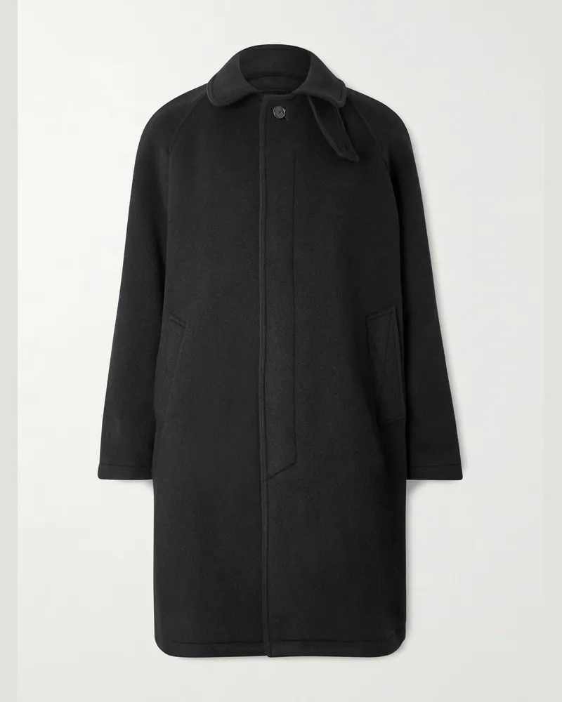 Mfpen Accession Brushed Recycled-Wool Coat Black