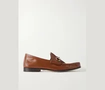 Lugano Horsebit-Embellished Leather Loafers