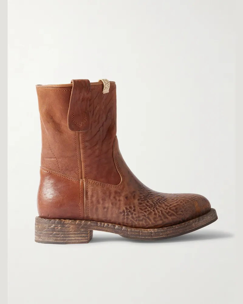 Visvim Wabanaki Stiefel aus Leder Braun