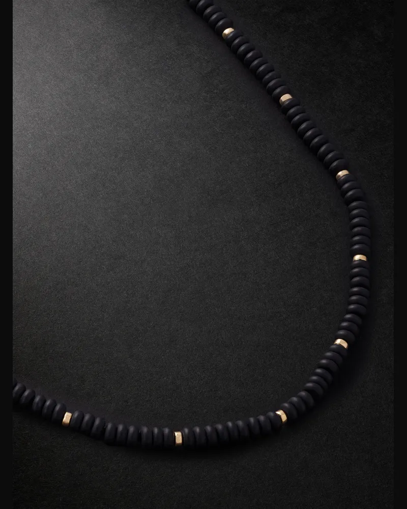 JIA JIA Kette mit Details aus Gold und Onyx Gold