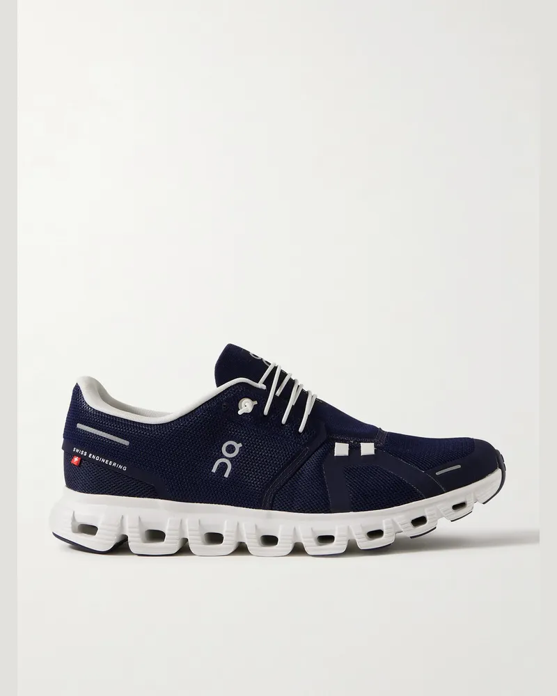 ON Cloud 6 Slip- Sneakers aus Mesh mit Gummibesatz Blau