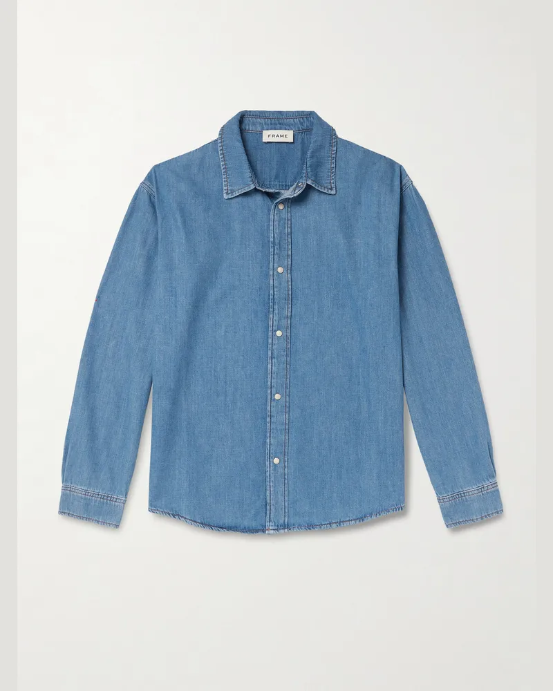 Frame Denim Classic Denim Shirt Blue