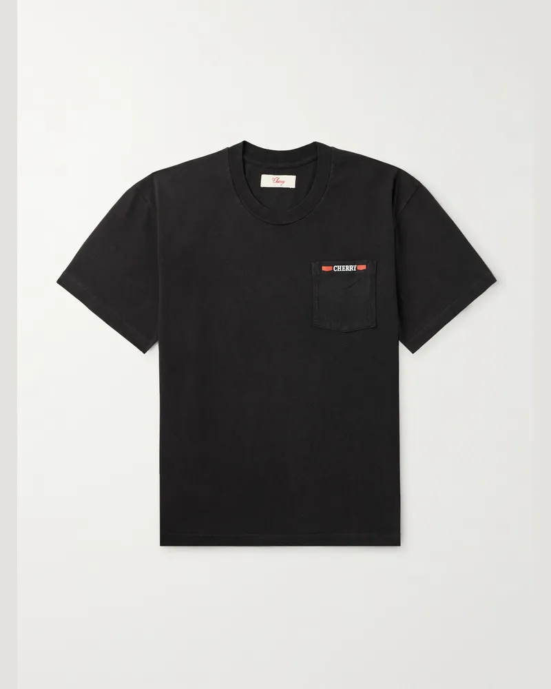 Cherry Los Angeles Pico Rivera T-Shirt aus Baumwoll-Jersey mit Logoprint Schwarz