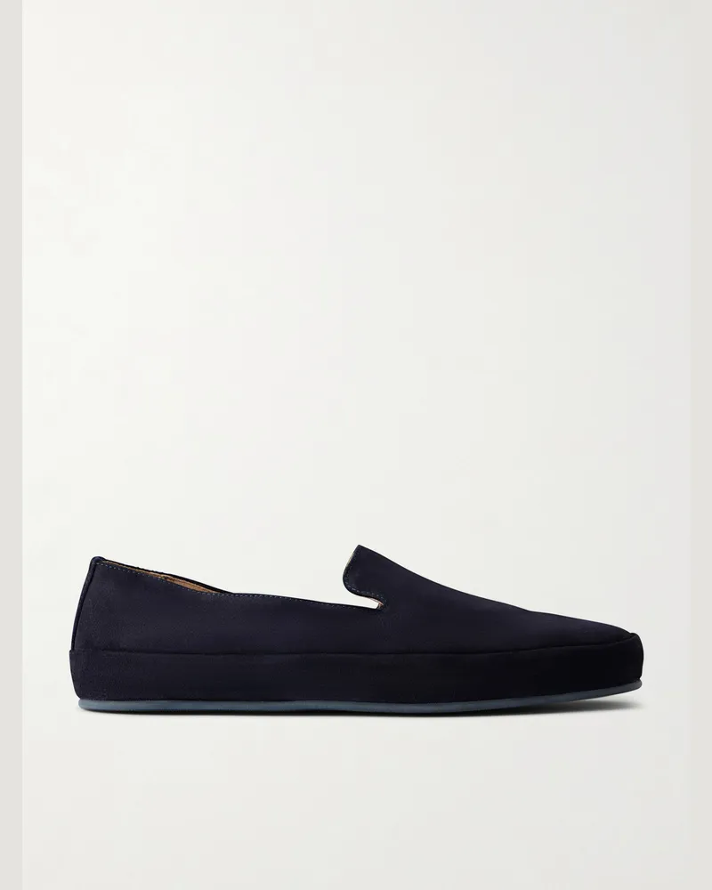 MULO Evening Suede Loafers Blue