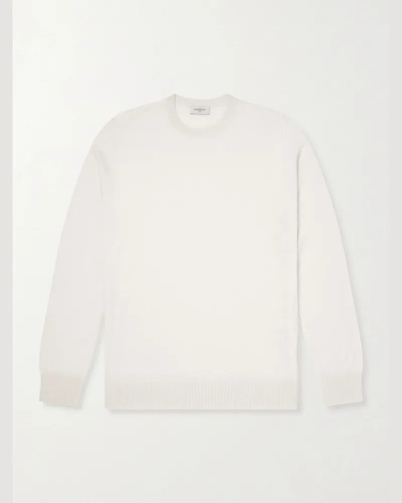 PIACENZA 1733 Mulberry Silk and Cashmere-Blend Sweater Neutrals