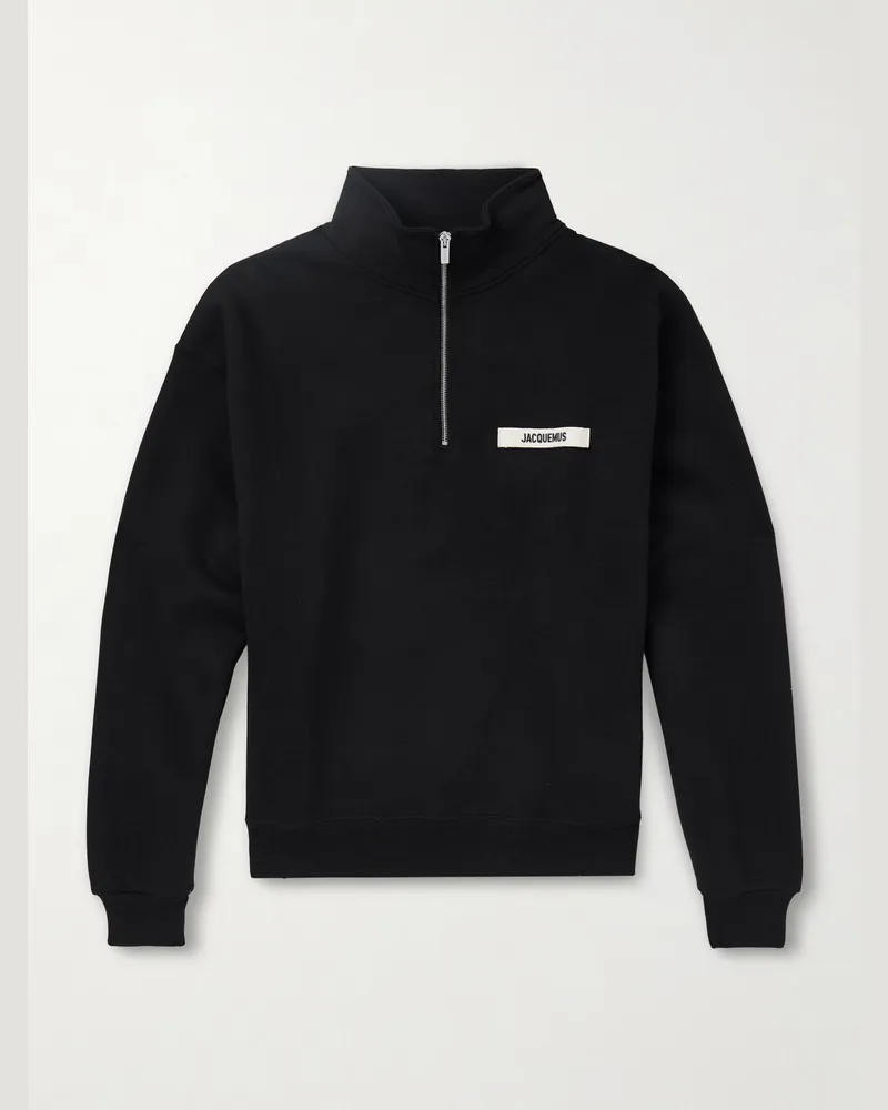 Jacquemus Sweatshirt mit Logoapplikation Schwarz
