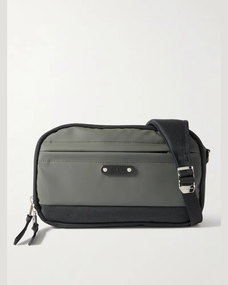 MASTER PIECE Spec CORDURA® and Leather Messenger Bag Green