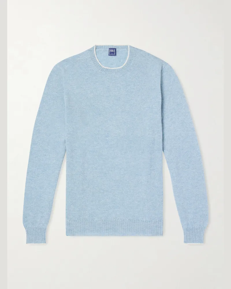 Fedeli Argentina Persia Cashmere Sweater Blue