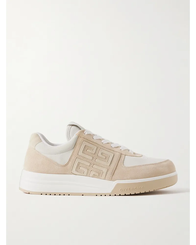 Givenchy G4 Sneakers aus Veloursleder mit Logoprägung Neutral